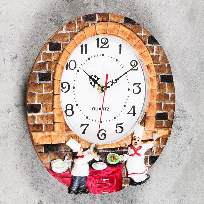 Часы настенные и настольные в интерьере кухни, необычные и оригинальные варианты на стену