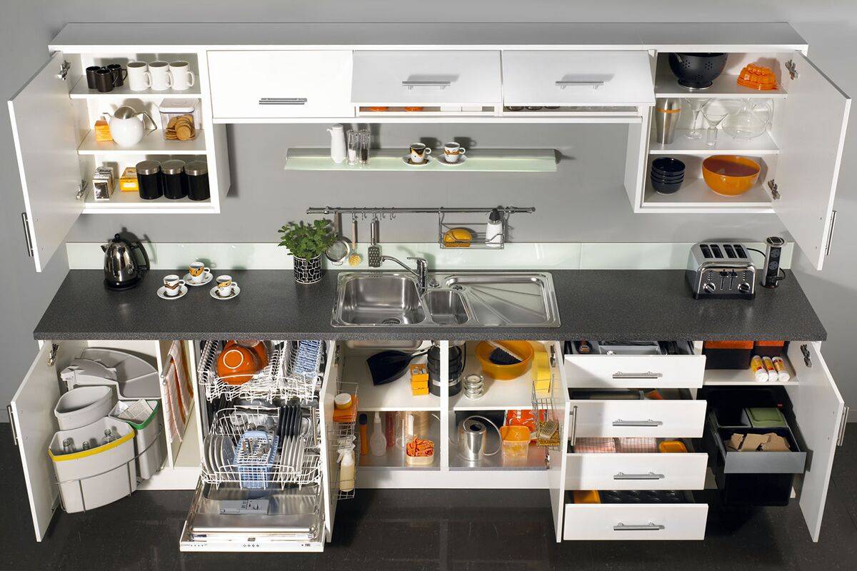 Кухня без верхних шкафов: 7 нюансов дизайна в 126 фото
