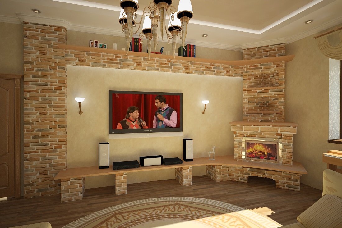 Красивые гостиные с камином — лучшие идеи дизайна и варианты оформления интерьера (125 фото)
