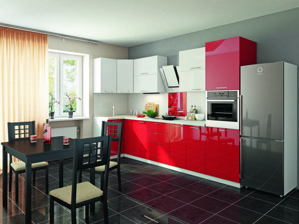 Красная кухня в интерьере (115+ фото): дизайн в ярких контрастах