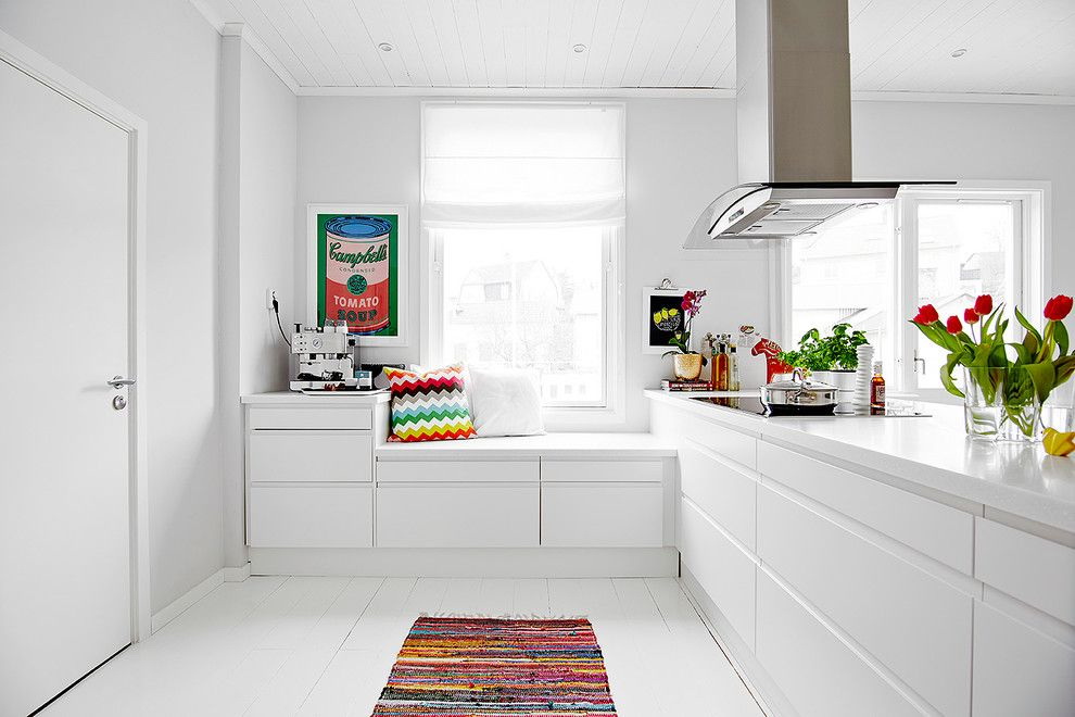 Кухня без верхних шкафов: оформление дизайна гарнитура, реальные фото интерьера