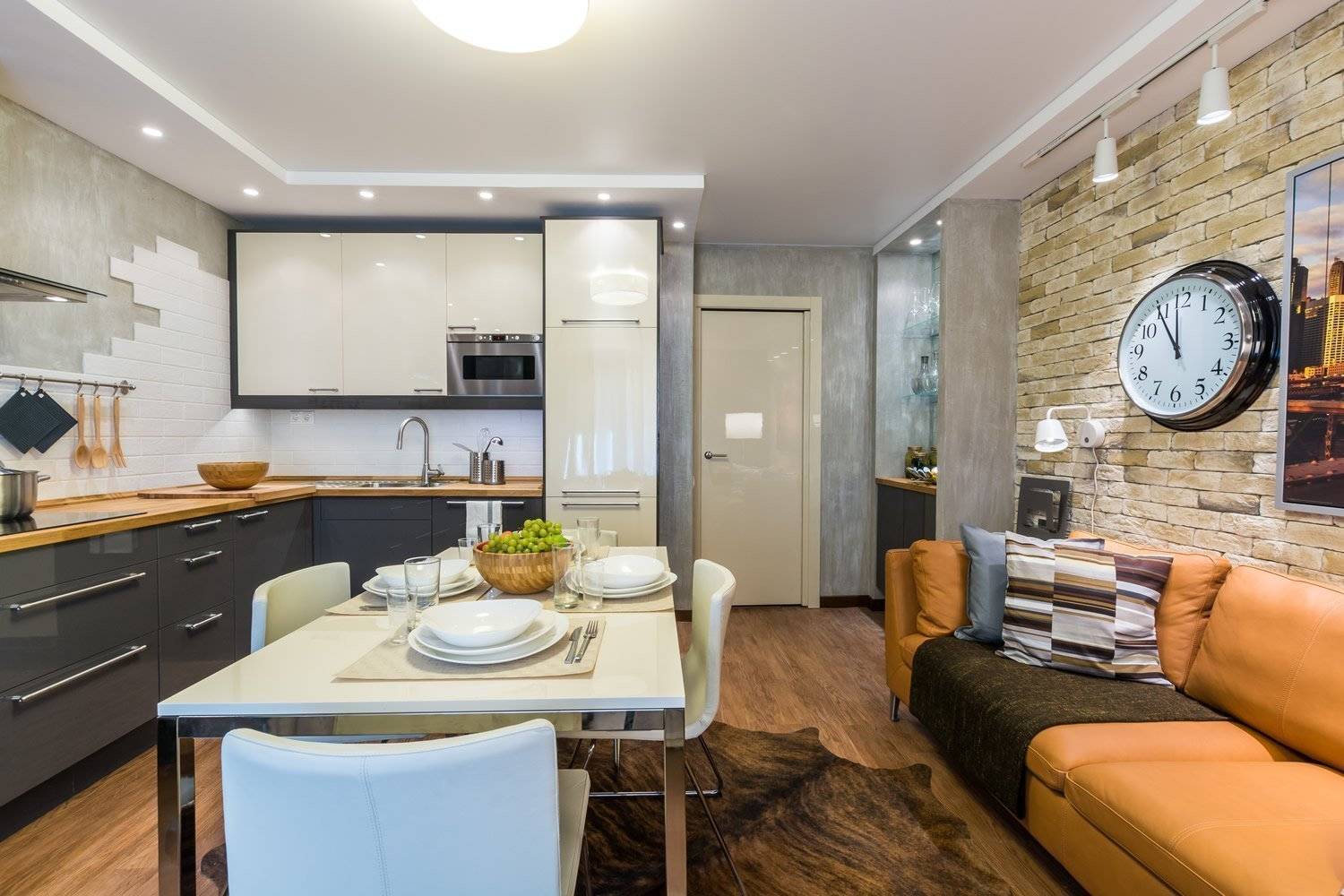 Кухня-гостиная 12 кв. м с диваном: дизайн интерьера с зонированием | дизайн и фото