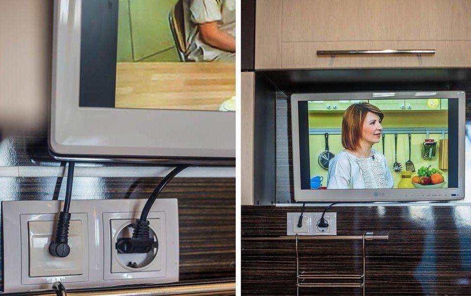 Телевизор на кухне: как выбрать размер и где расположить? | домфронт