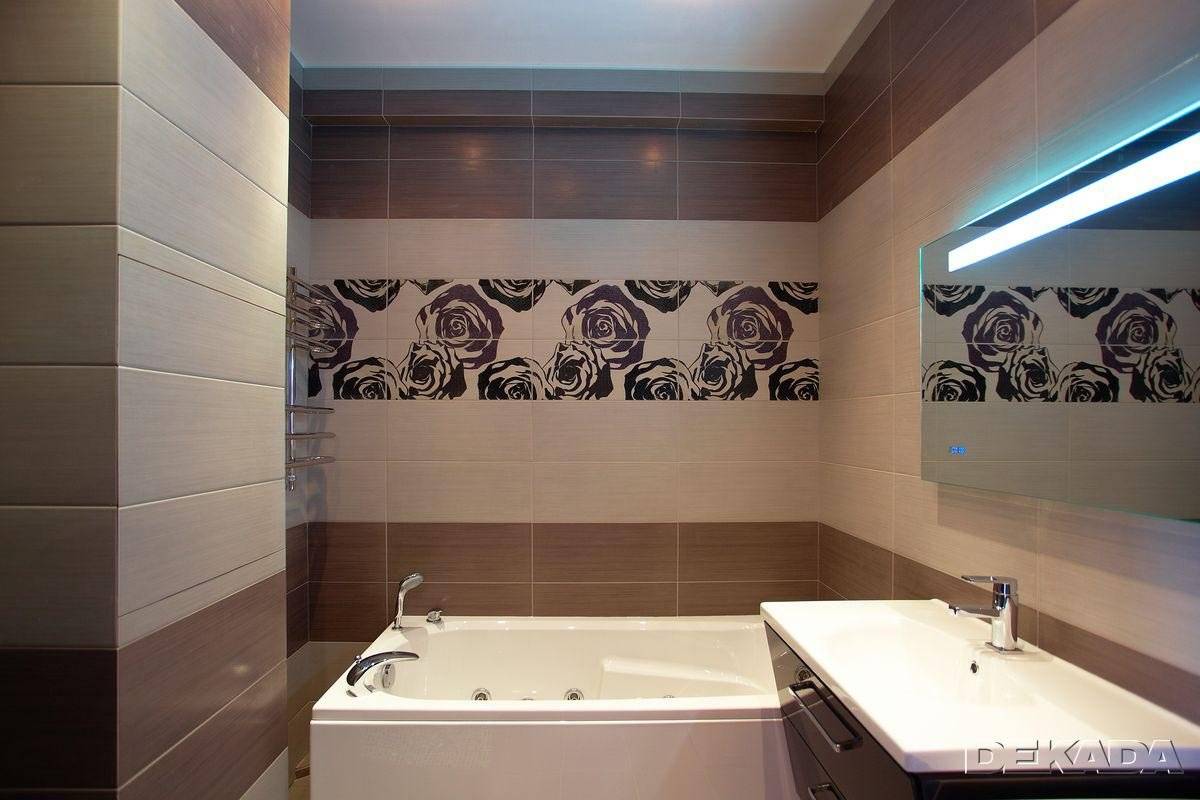 Дизайн плитки в ванной - 115 фото лучших идей создания уникального дизайна при помощи плитки