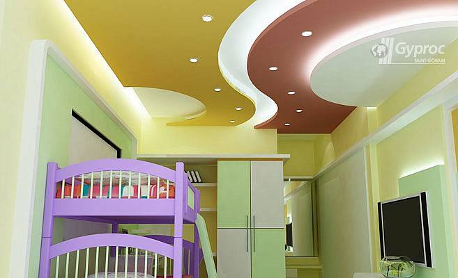 Потолки в детской из гипсокартона: фото, достоинства, недостатки и рекомендации по дизайну потолка