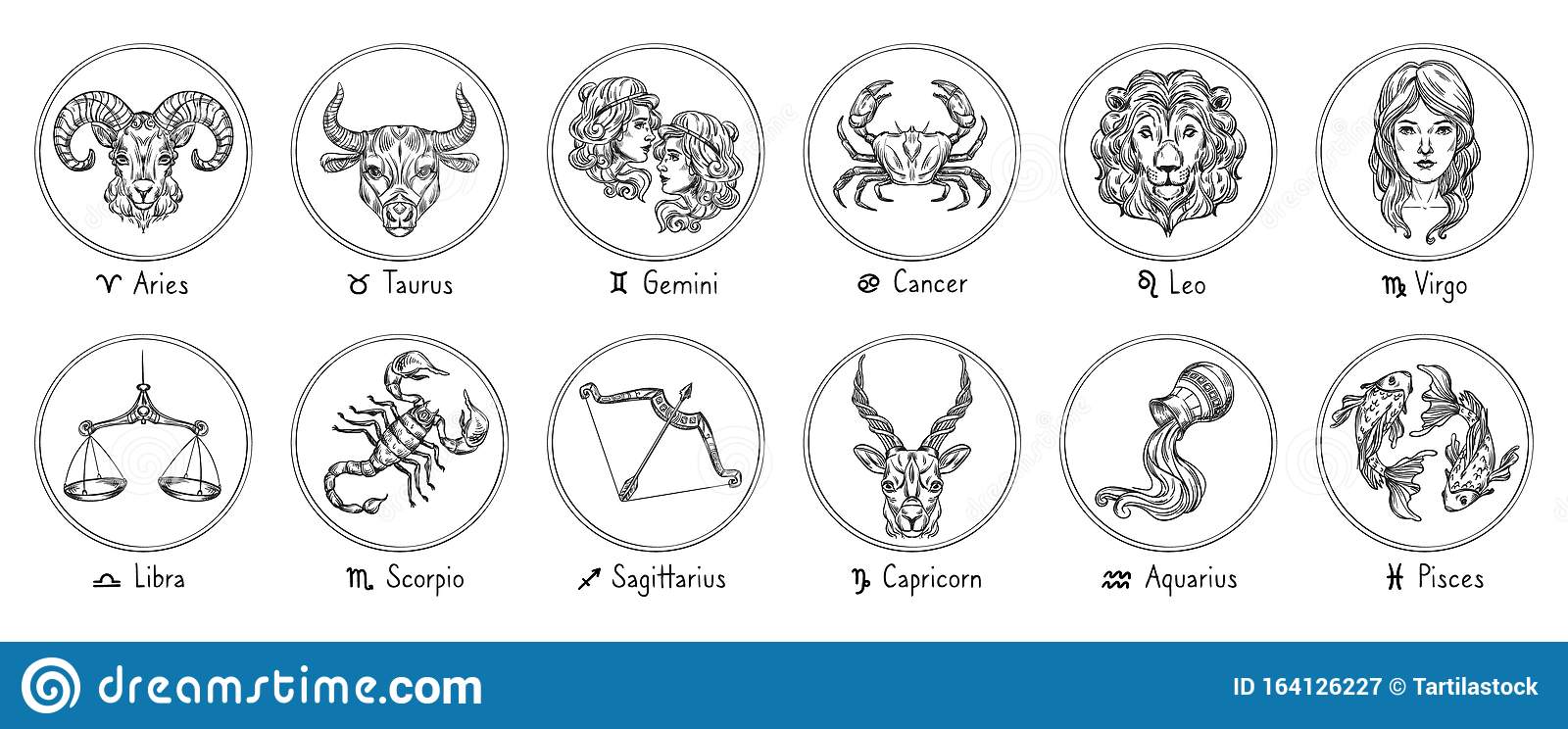 Скетчи знаки зодиака