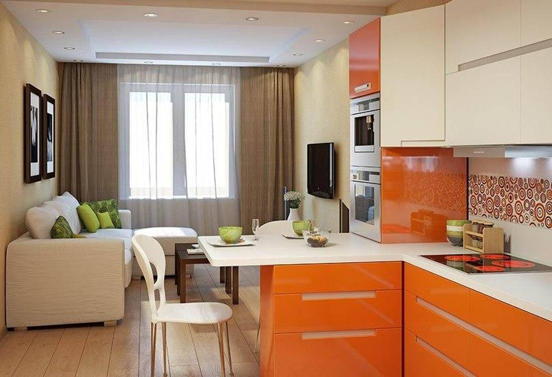 20 стильных интерьеров кухни-гостиной 17 кв. м