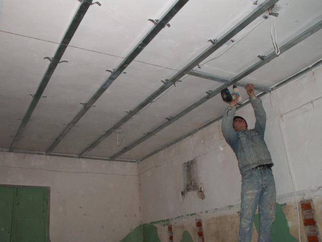 Подвесной потолок из гипсокартона своими руками - пошаговый план работы