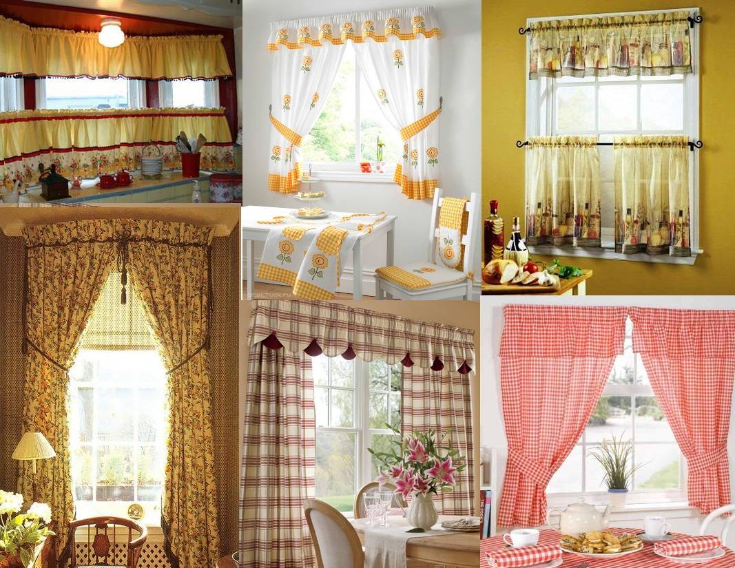 Советы новичкам: как оформить окно на кухне шторами, 30 фото