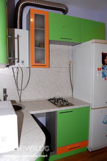 Кухня в хрущевке с газовой колонкой: 37 реальных фото с лучшими идеями