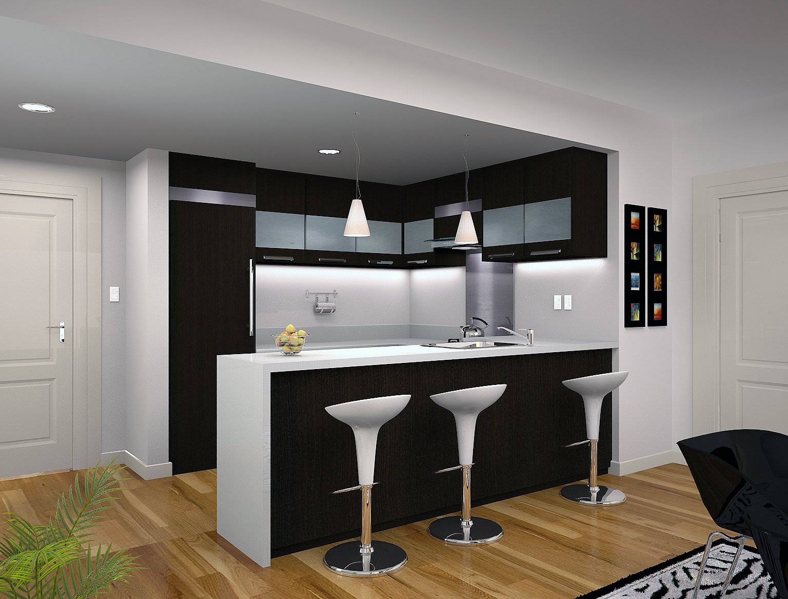 Дизайн кухни с барной стойкой: (220+ фото) эффектных интерьеров