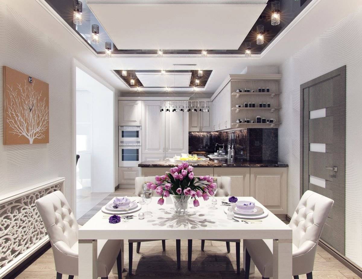 Кухни под потолок: 120 фото кухонных гарнитуров со шкафами до потолка, советы дизайнера