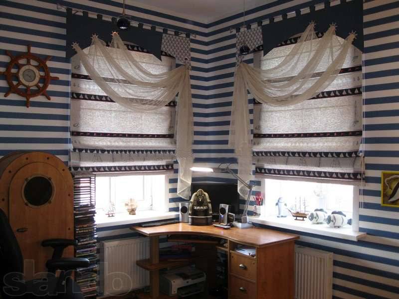 Как подобрать римские шторы в детскую комнату для мальчика или девочки с учетом интерьера помещения