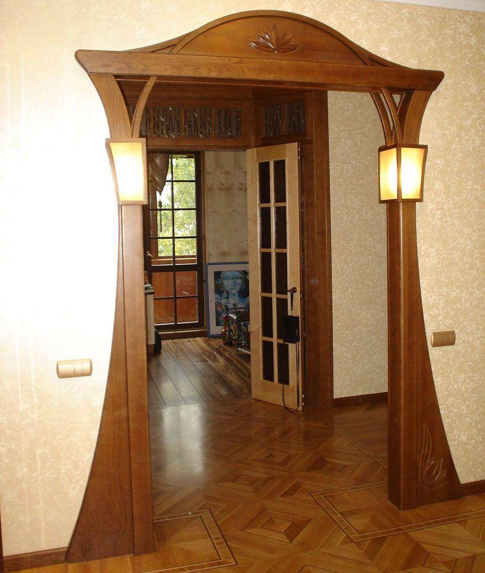 Дверной проем без двери — отделка (оформление) своими руками, фото